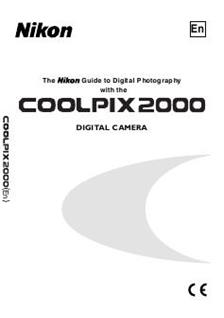 Nikon Coolpix 2000 manual. Camera Instructions.